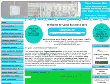 Tablet Screenshot of calnebusinessweb.co.uk